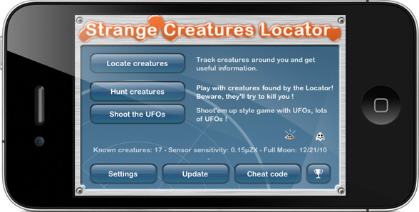 Strange Creatures Locator